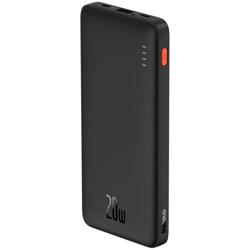 Ekstern batteri Baseus Airpow, 10000mAh, 20W, QC + PD, 1 x USB-A - 1 x USB-C, Sort PPQD090001