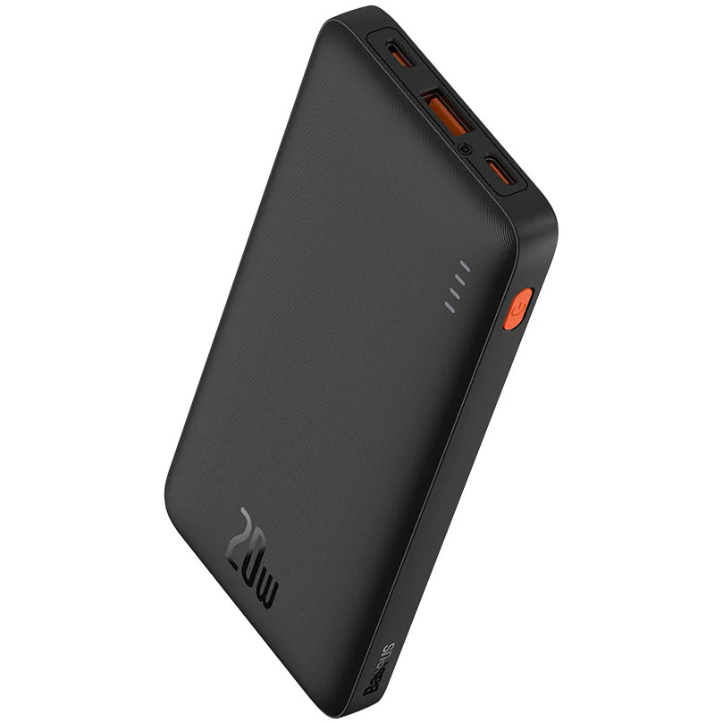 Ekstern batteri Baseus Airpow, 10000mAh, 20W, QC + PD, 1 x USB-A - 1 x USB-C, Sort PPQD090001