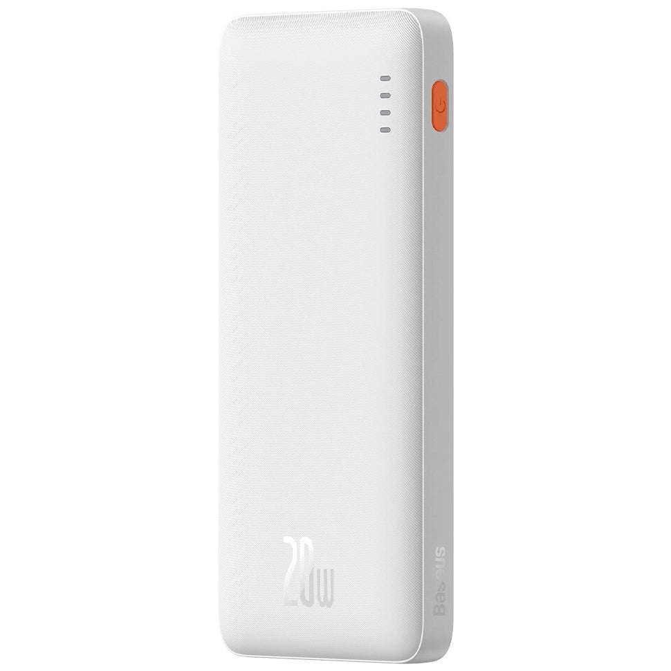 Ekstern batteri Baseus Airpow, 10000mAh, 20W, QC + PD, 1 x USB-A - 1 x USB-C, Hvid