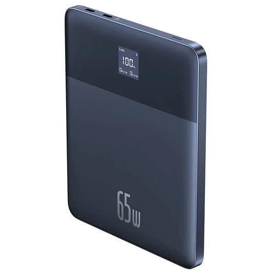 Baseus Blade 2 Eksternt batteri, 12000mAh, 65W, PD, 2 x USB-C, Blå P10063801323-00