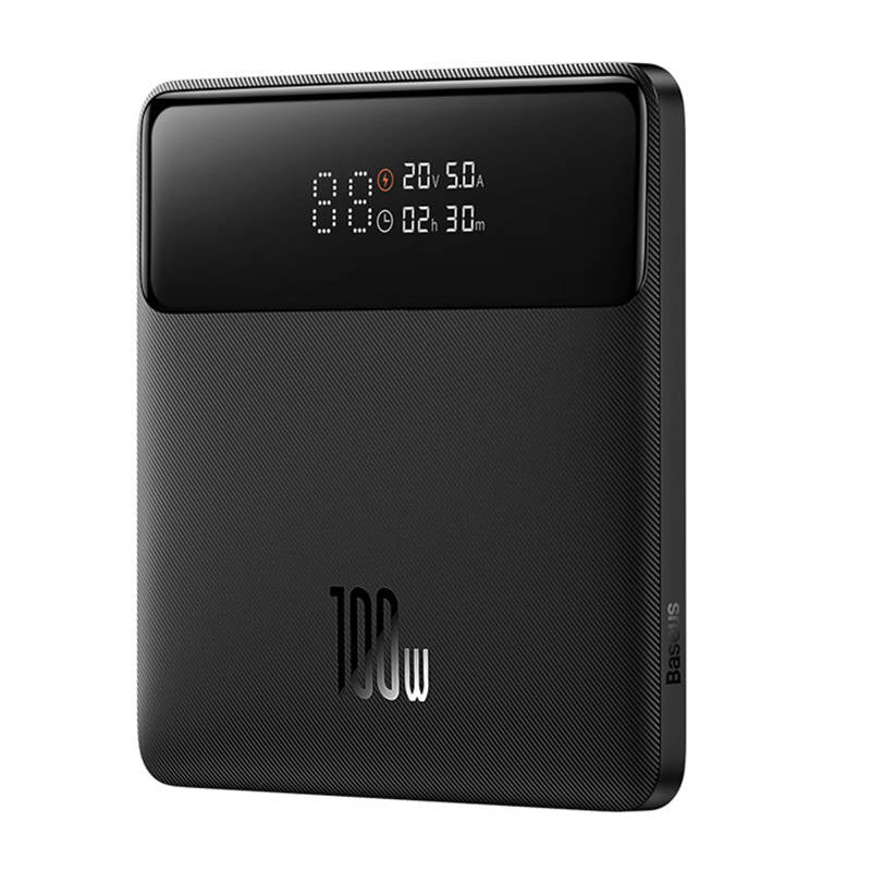 Ekstern batteri Baseus Blade HD, 20000mAh, 100W, QC + PD, 2 x USB-A - 2 x USB-C, Sort PPBL000301
