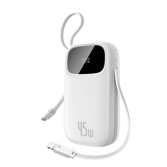 Ekstern batteri Baseus EnerFill FC31, 20000mAh, 45W, QC + PD, 1 x Lightning - 1 x USB-A - 2 x USB-C, Hvid E0028D01