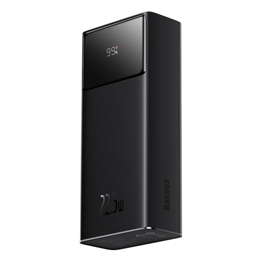 Ekstern batteri Baseus EnerFill FP41, 30000mAh, 22.5W, QC + PD, 1 x USB-C - 2 x USB-A, Sort