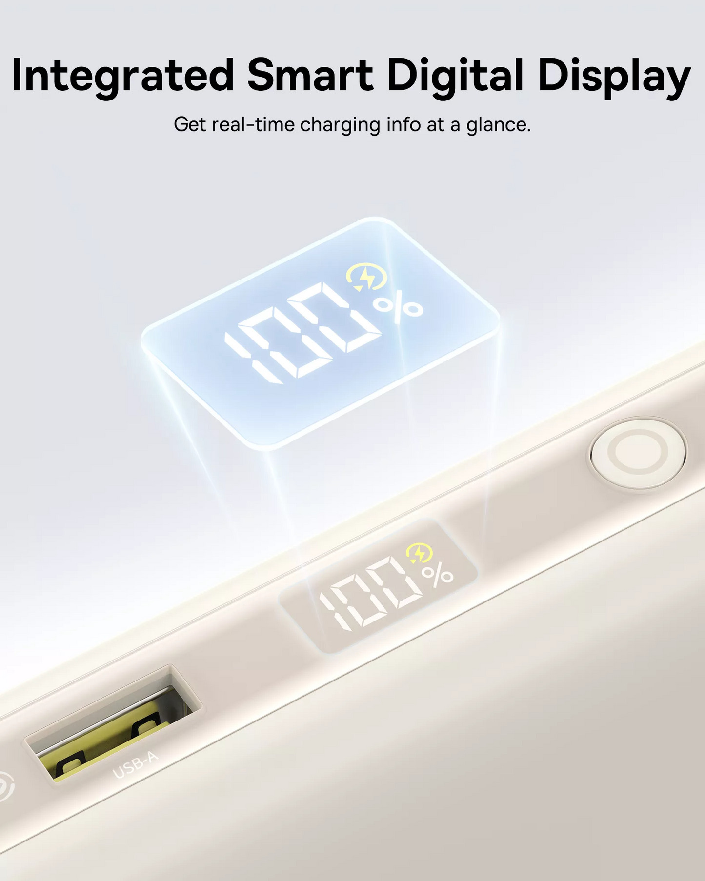 Baseus EnerFill FC41 Ekstern Batteri, 20000mAh, 100W, QC + PD, 1 x USB-A - 3 x USB-C, Hvid E0028N04