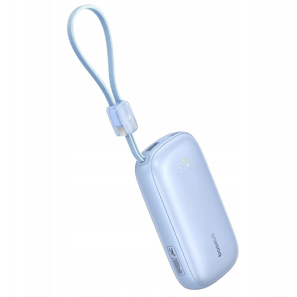 Ekstern batteri Baseus EnerFill FC21 Qpow 3 Ultra, 10000mAh, 45W, QC + PD, 1 x USB-A - 1 x USB-C, Blå E0027Q03