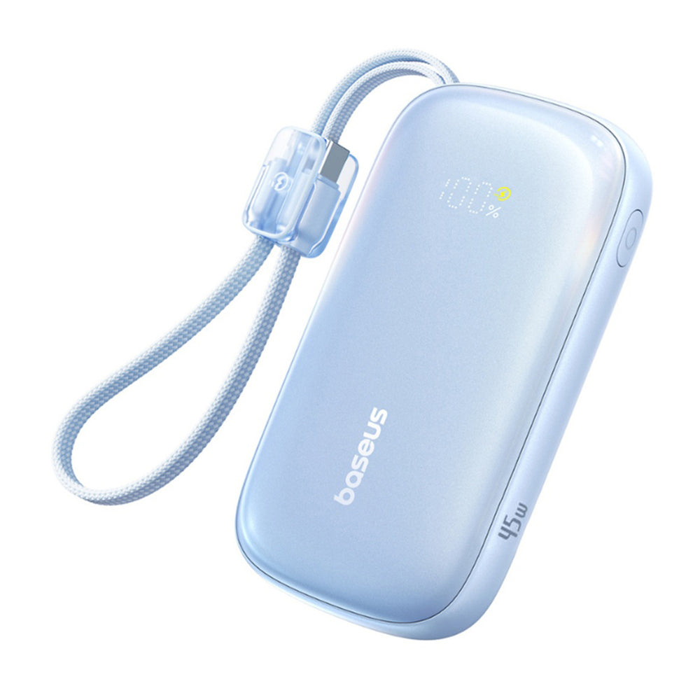 Ekstern batteri Baseus EnerFill FC21 Qpow 3 Ultra, 10000mAh, 45W, QC + PD, 1 x USB-A - 1 x USB-C, Blå E0027Q03