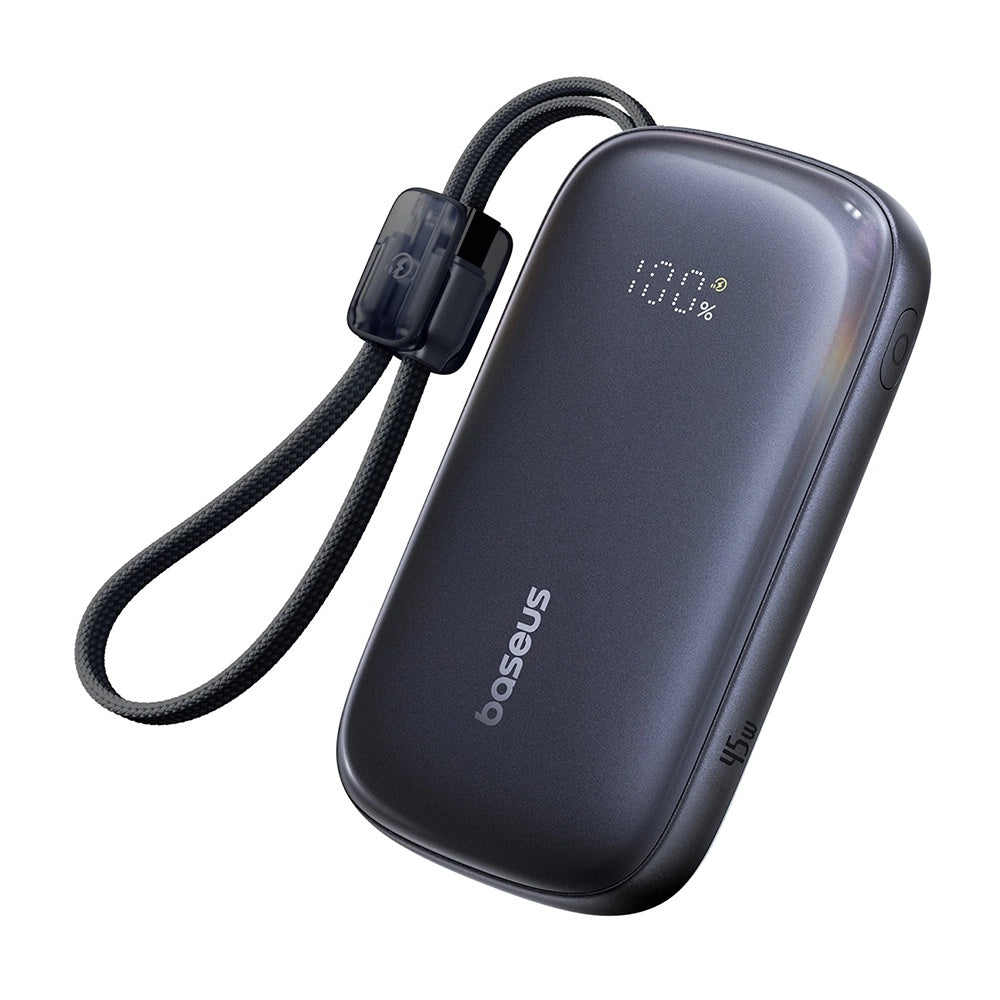 Ekstern batteri Baseus EnerFill FC21 Qpow 3 Ultra, 10000mAh, 45W, QC + PD, 1 x USB-A - 1 x USB-C, Sort E0027Q00