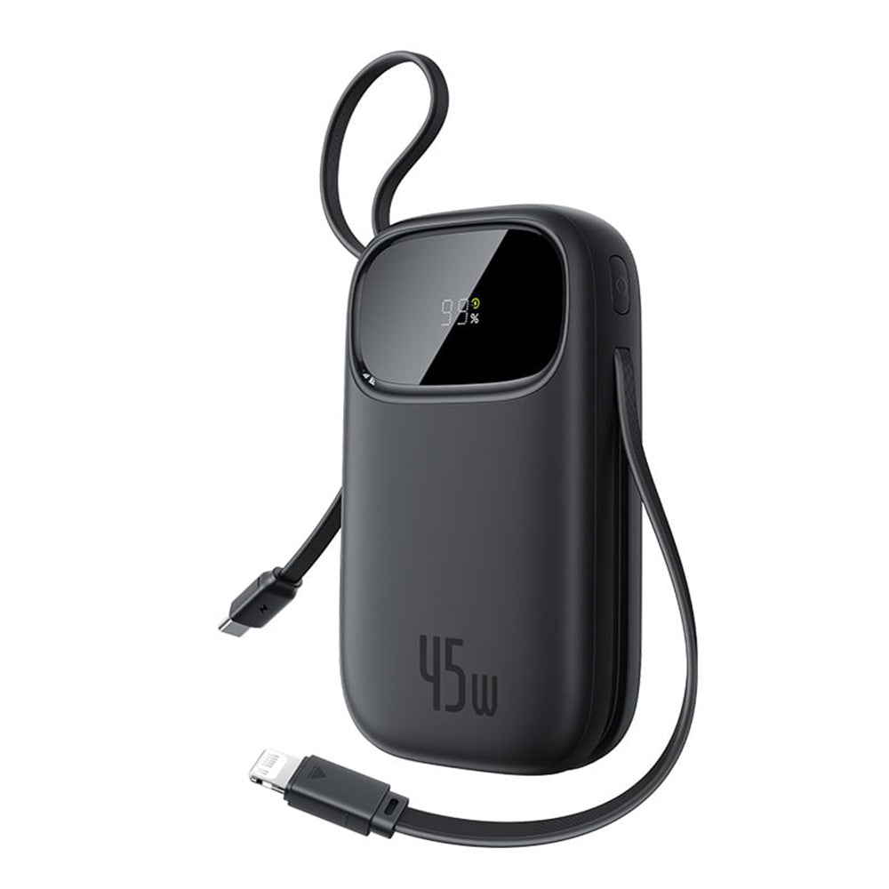Ekstern batteri Baseus EnerFill FC31 Qpow 3, 20000mAh, 45W, QC + PD, 1 x Lightning - 1 x USB-A - 2 x USB-C, Sort E0028D00