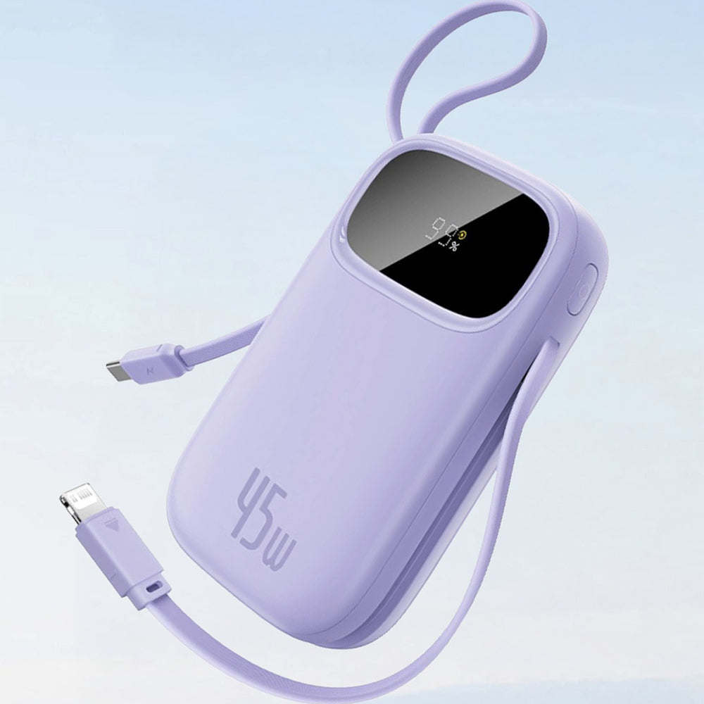 Ekstern batteri Baseus EnerFill FC31 Qpow 3, 20000mAh, 45W, QC + PD, 1 x Lightning - 1 x USB-A - 2 x USB-C, Sort E0028D00