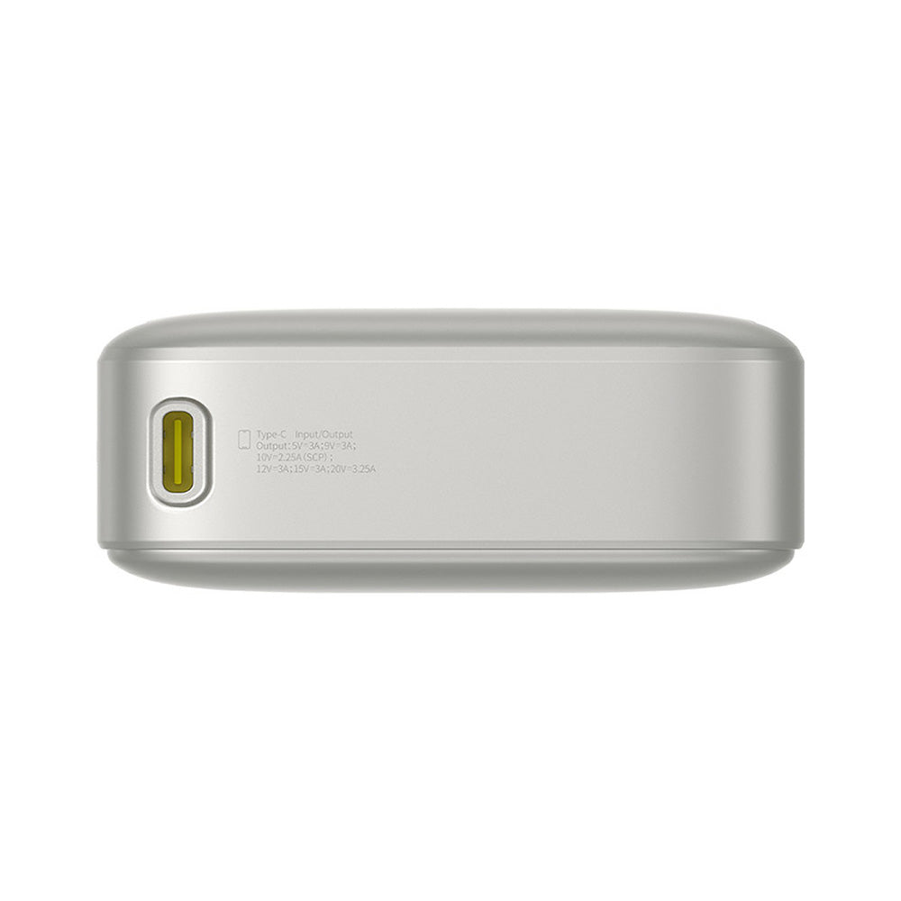 Ekstern batteri Baseus Free2Pull, 20000mAh, 65W, PD, 2 x USB-C, Grå P10073700843-00