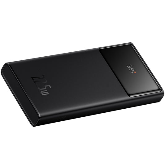 Baseus Star Lord eksternt batteri, 10000 mAh, 22,5 W, QC + PD, 1 x USB-C - 2 x USB-A, sort PPXJ100001