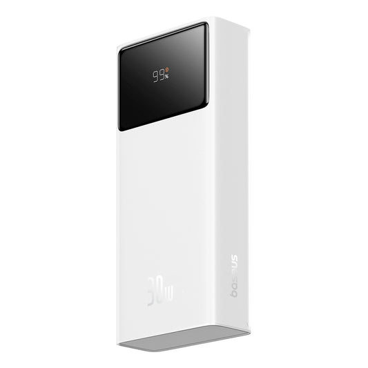 Ekstern batteri Baseus Star Lord, 20000mAh, 30W, QC + PD, 1 x USB-C - 2 x USB-A, Hvid P10022904213-00