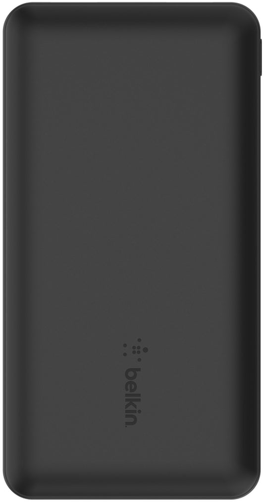 Belkin BoostCharge Ekstern Batteri, 10000mAh, 15W, 1 x USB-C - 2 x USB-A, Sort BPB011btBK