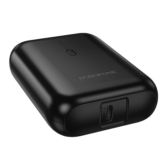 Borofone BJ81 Stability Ekstern Batteri, 5000mAh, 10W, 1 x USB-A, Sort