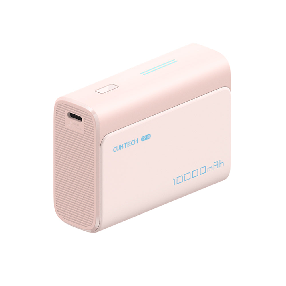 Ekstern Batteri Cuktech CP13, 10000mAh, 30W, QC + PD, 1 x USB-A - 1 x USB-C, Lyserød CUK0PB100DPK