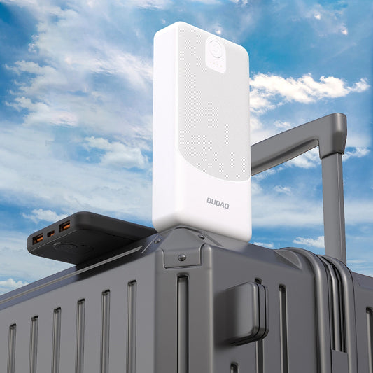 Ekstern Batteri Dudao K10, 10000mAh, 12W, 2 x USB-A, Sort