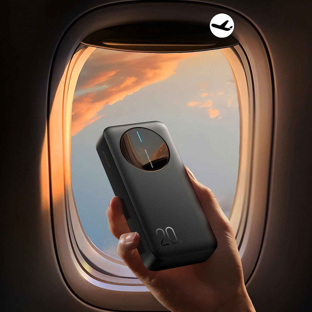 Ekstern batteri Joyroom JR-PBF14, 20000mAh, 12W, 1 x USB-C - 2 x USB-A, Sort