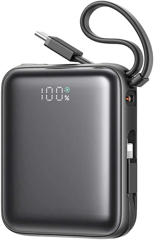 Ekstern batteri Joyroom JR-PBF27, 10000mAh, 22.5W, QC + PD, 1 x Lightning - 2 x USB-C, Sort