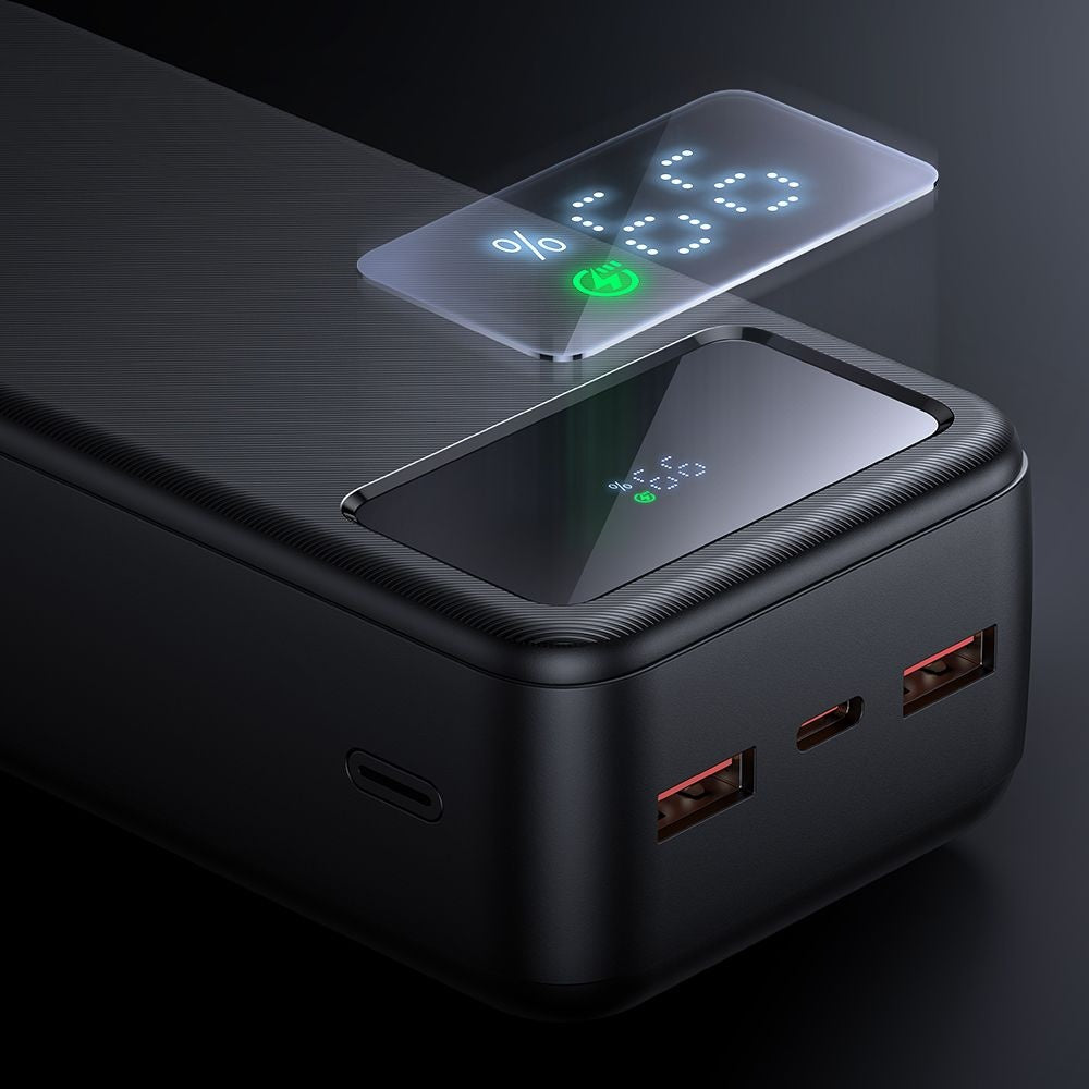 Ekstern Batteri McDodo MC-4240, 30000mAh, 22.5W, QC + PD, 2 x USB-A - 1 x USB-C, Sort