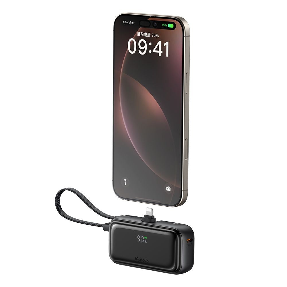 Ekstern batteri McDodo MC-7800 Freekit, 5000mAh, 22.5W, PD, 1 x Lightning - 2 x USB-C, Sort