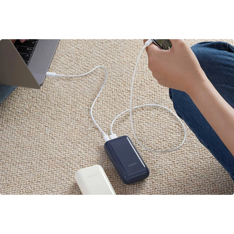 Ekstern Batteri Xiaomi Pocket Edition Pro, 10000mAh, 33W, QC + PD, 1 x USB-A - 1 x USB-C, Marineblå BHR5785GL