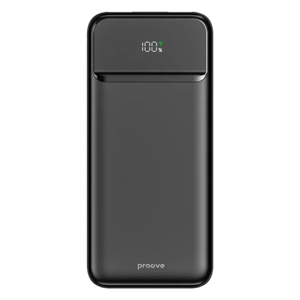 Ekstern batteri Proove Illuminator 2, 10000mAh, 22.5W, QC + PD, 2 x USB-A - 1 x USB-C, Sort PBIP10212201