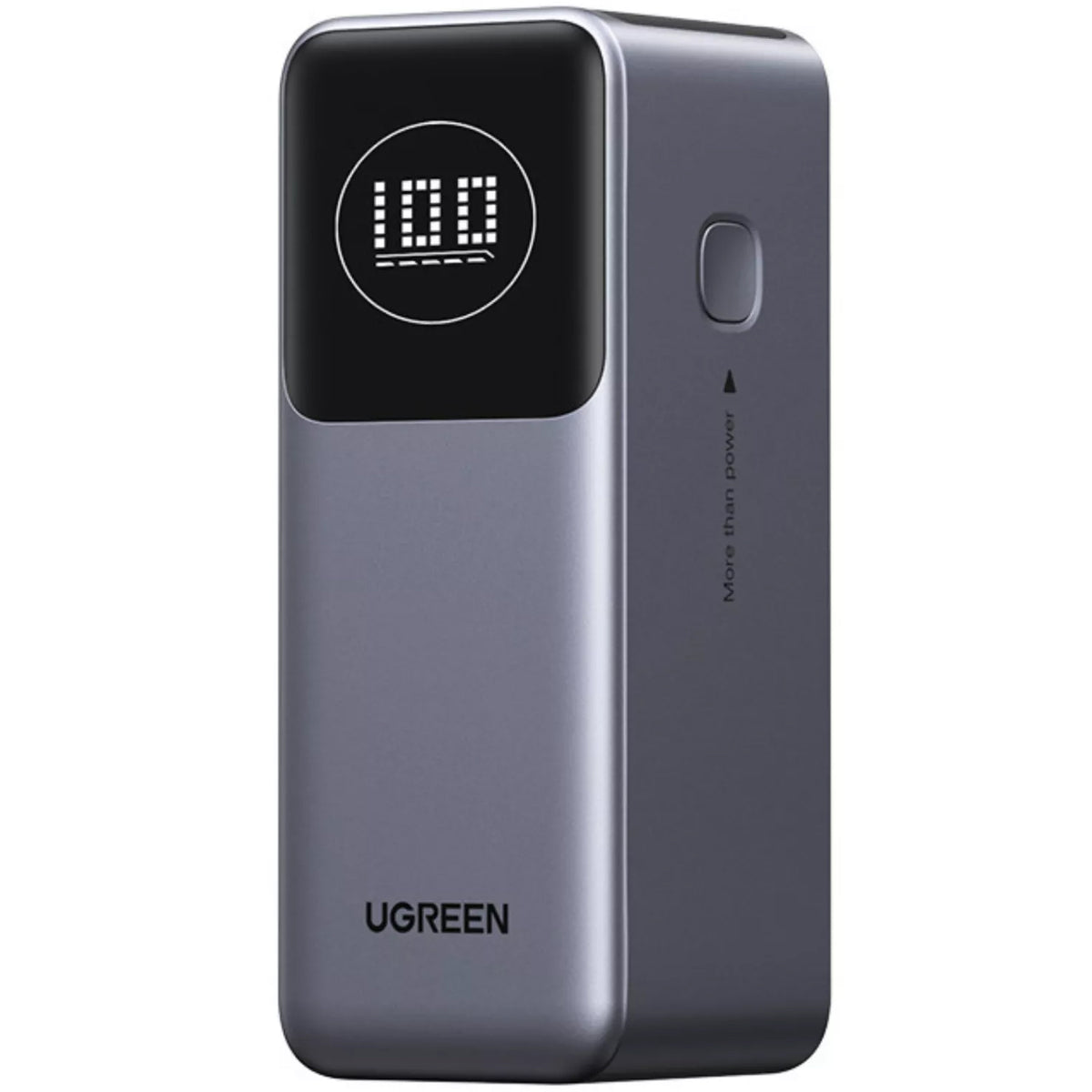 Ekstern batteri UGREEN PB724, 12000mAh, 100W, QC + PD, 1 x USB-A - 1 x USB-C, Grå