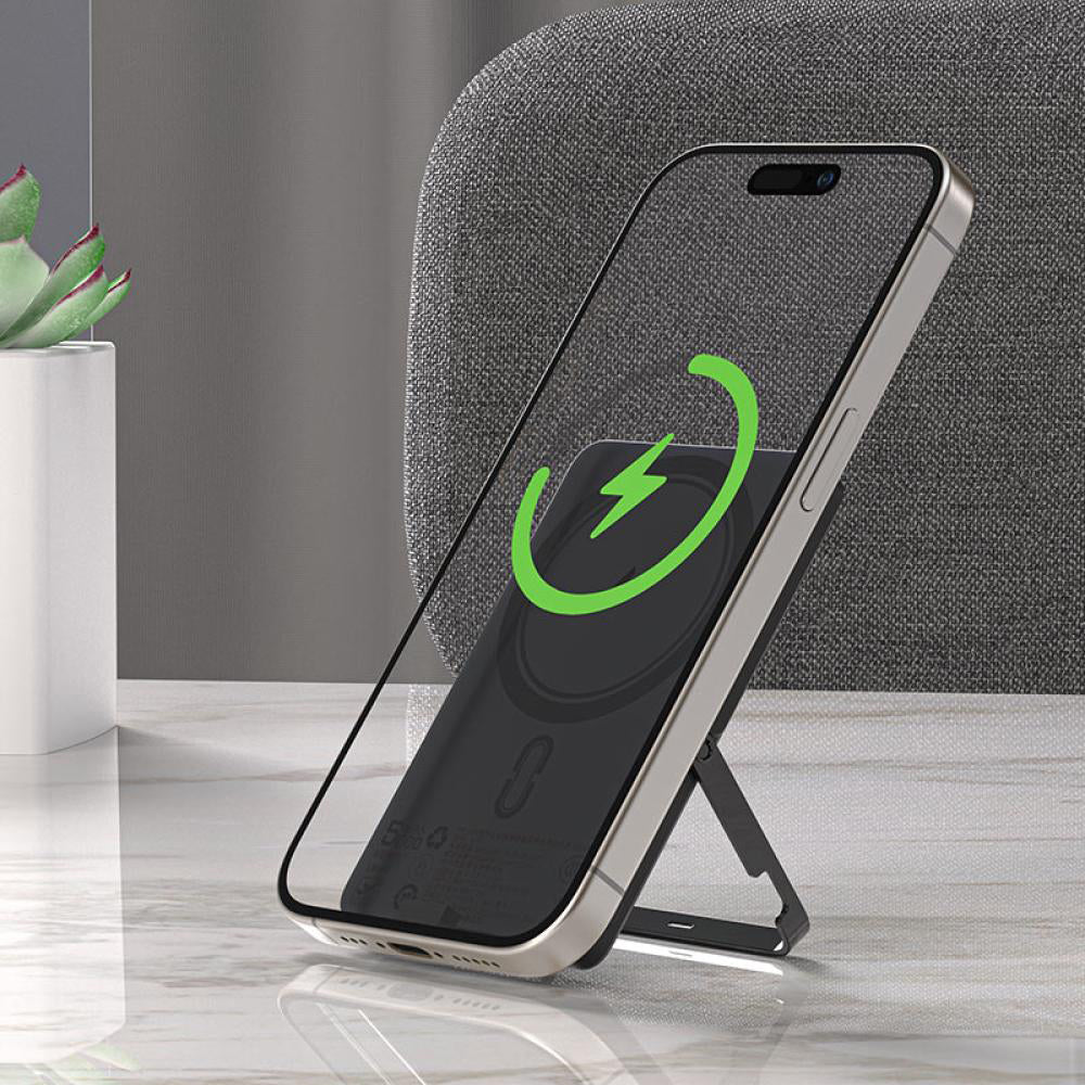 Trådløs Ekstern Batteri Acefast M16, 5000mAh, 18W, PD + FQI, 1 x QI - 1 x USB-C, Sort
