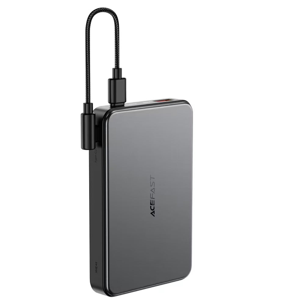 Ekstern trådløs batteri Acefast M31, 10000mAh, 22.5W, QC + PD + FQI, 1 x QI - 1 x USB-A - 2 x USB-C, Sort