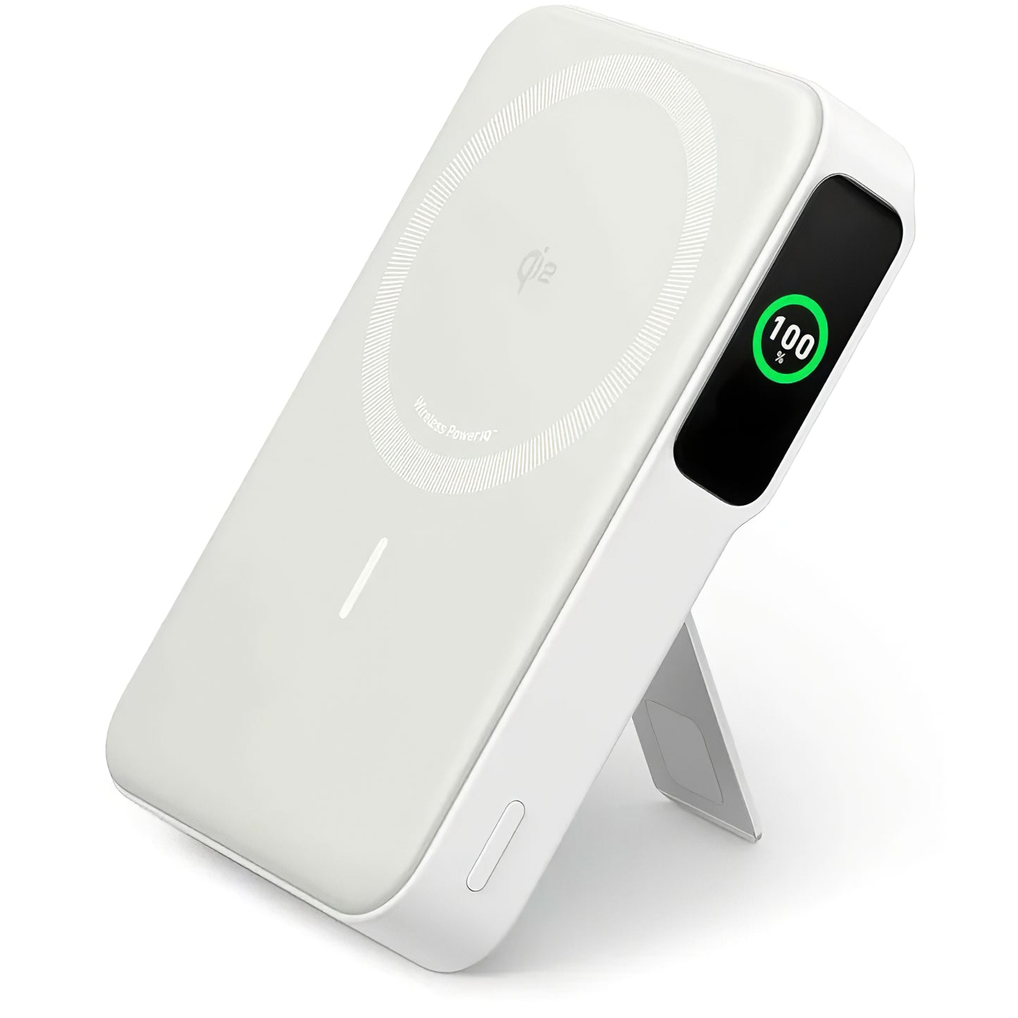 Anker MagGo trådløst eksternt batteri, 10000mAh, 27W, PD + FQI, 1 x QI - 1 x USB-C, hvid A1654G21