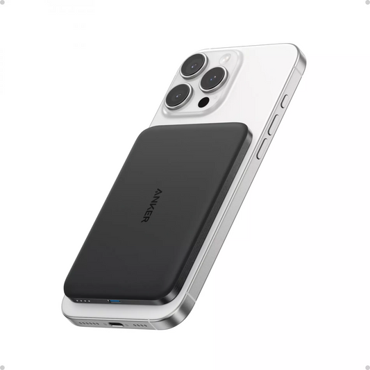 Trådløs Ekstern Batteri Anker Nano, 5000mAh, 20W, PD + FQI, 1 x QI - 1 x USB-C, Sort A1665H11