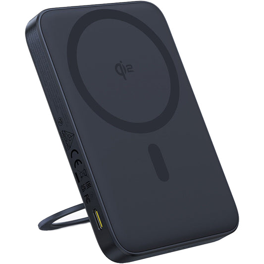 Ekstern trådløs batteri Baseus PicoGo, 5000mAh, 20W, PD + FQI, 1 x QI - 1 x USB-C, Sort P10076802123-00