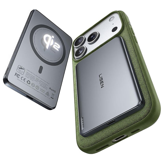 Trådløs Ekstern Batteri Lisen L601 Pro, 5000mAh, 22.5W, PD + FQI, 1 x QI - 1 x USB-C, Grå YL0325090011