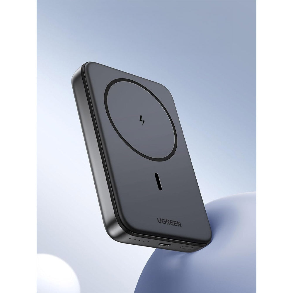 Trådløs Ekstern Batteri UGREEN PB561, 10000mAh, 20W, PD + FQI, 1 x QI - 1 x USB-C, Sort