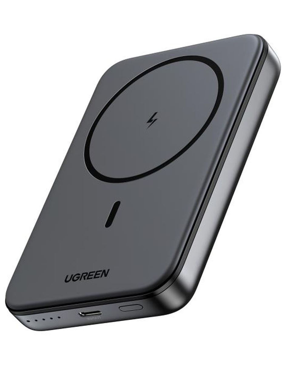 Trådløs Ekstern Batteri UGREEN PB561, 10000mAh, 20W, PD + FQI, 1 x QI - 1 x USB-C, Sort