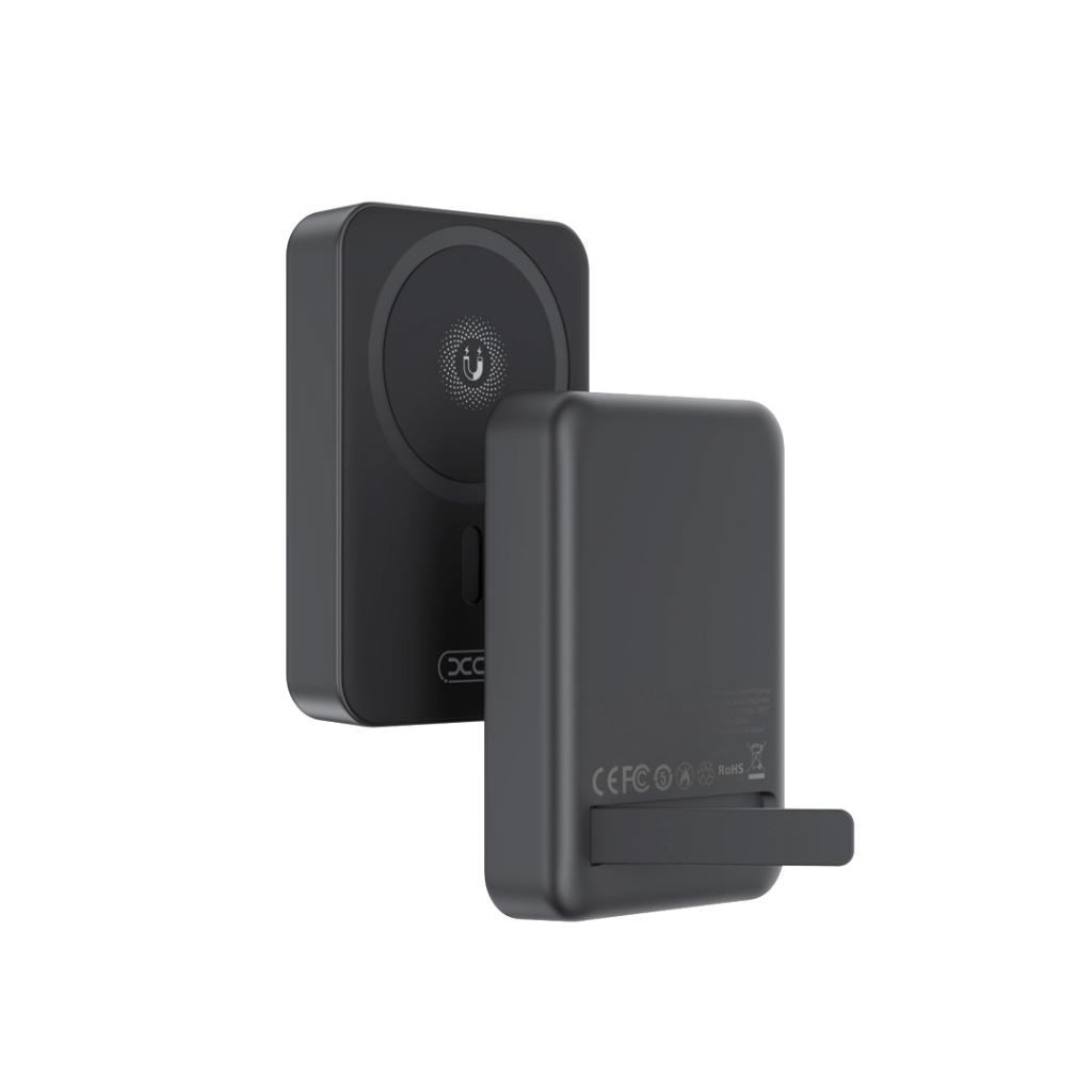 Ekstern trådløs batteri XO Design PR231, 10000mAh, 20W, PD + FQI, 1 x QI - 1 x USB-C, Sort