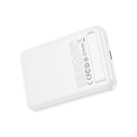 Ekstern trådløs batteri XO Design PR264, 10000mAh, 20W, PD + FQI, 1 x USB-C, Hvid