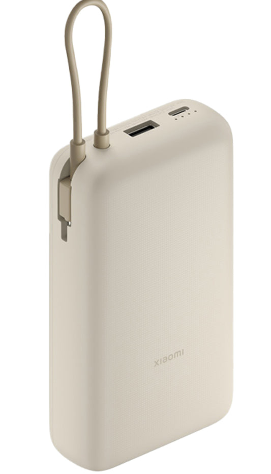 Ekstern Xiaomi-batteri, 20000mAh, 33W, QC + PD, 1 x USB-A - 2 x USB-C, Beige BHR8851GL