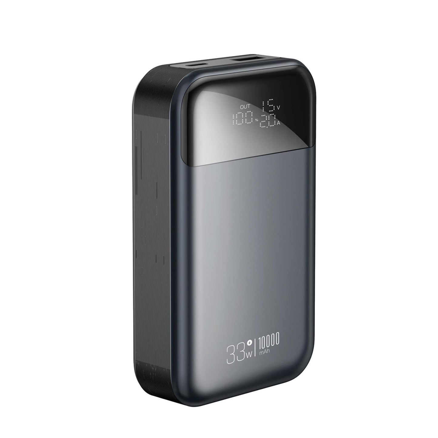 Eksternt batteri XO Design PR232, 10000mAh, 33W, QC + PD, 1 x USB-A - 1 x USB-C, Sort