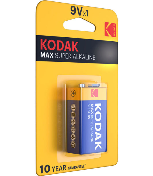 Kodak Max Super batteri, 6LR61 (9V)