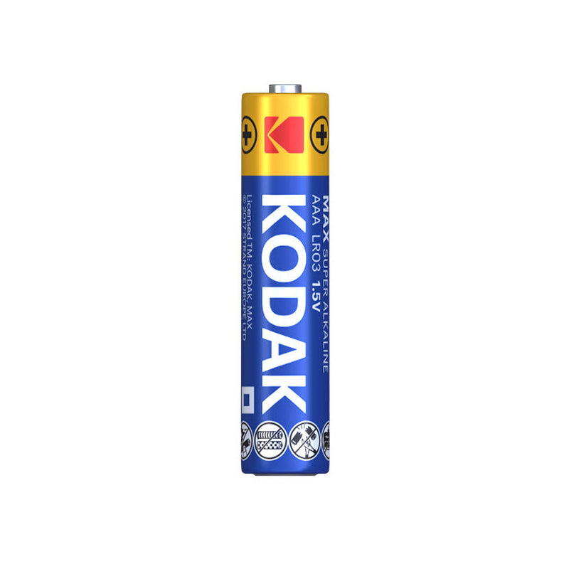Kodak Max Super Alkaline batteri, AAA / LR3, sæt med 8 stk