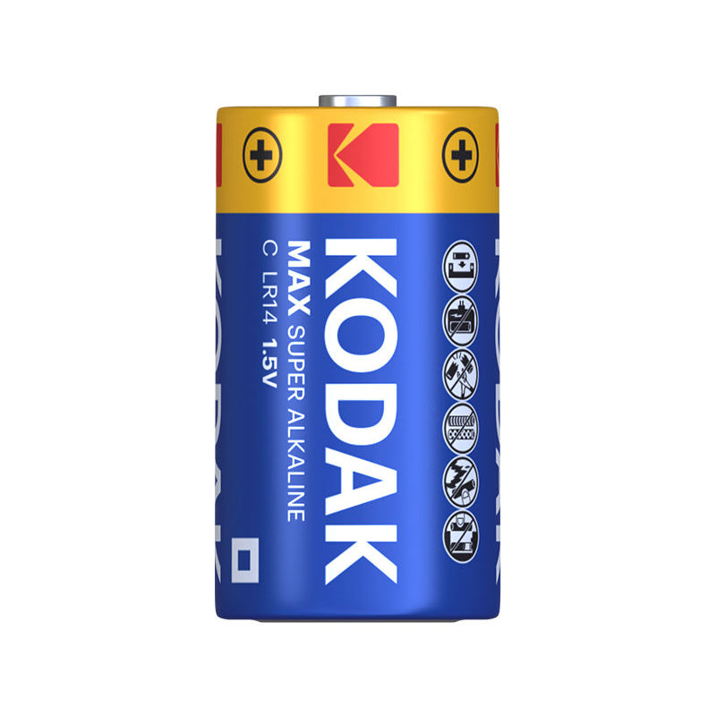 Kodak Max Super Alkaline batteri, LR14, sæt med 2 stk.