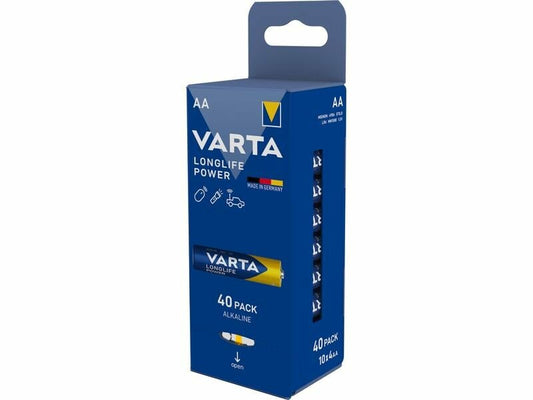 Varta Longlife Power-batterier 4906, AA / LR6, sæt med 40 stk.