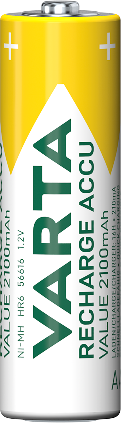 Varta Professional Genopladeligt batteri, AA/HR6, 2100mAh, sæt med 4 stk.