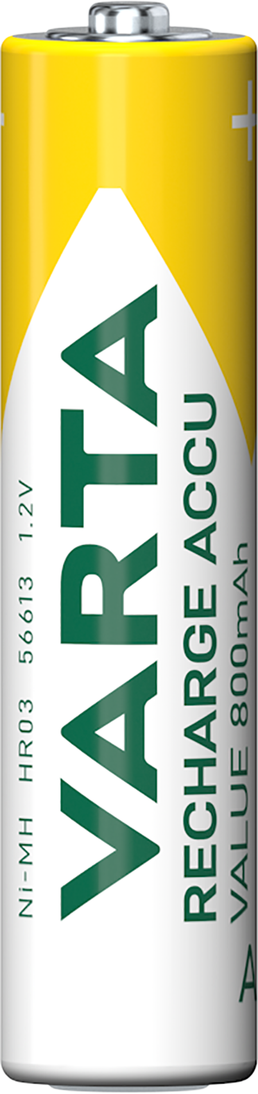 Varta Professional Genopladeligt batteri, AAA / LR3, 800mAh, sæt med 4 stk.