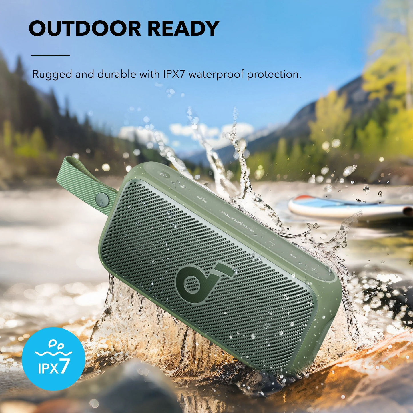 Bærbar Bluetooth-højttaler Anker SoundCore Motion 300, 30W, TWS, Vandtæt, Grøn A3135061