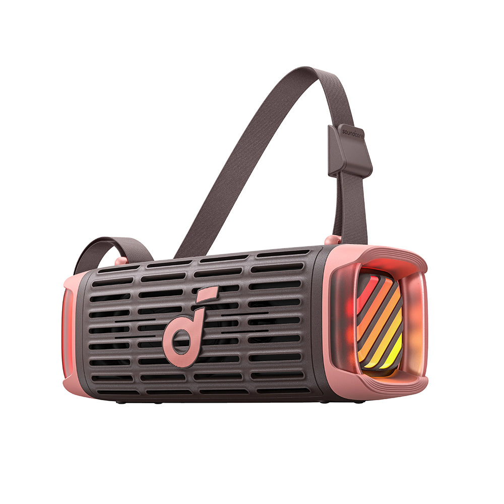 Bærbar Bluetooth-højttaler Anker SoundCore Boom 3i, 50W, RGB, Vandtæt, Brun Lyserød D5100080