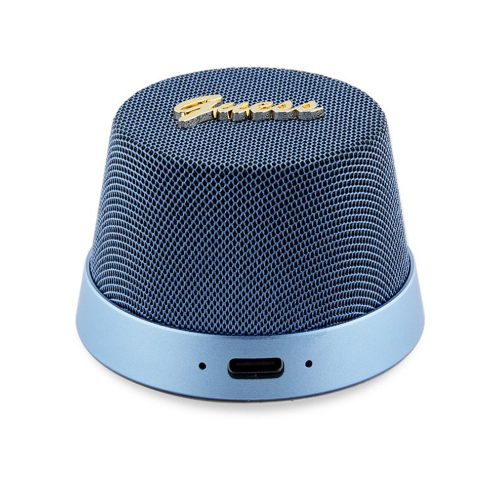 Bærbar Bluetooth Højttaler Guess Stand Magnetic Script Metal, 3W, Blå