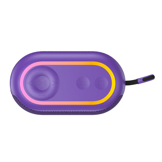 Bærbar Bluetooth-højttaler HAVIT SK809BT, 7W, RGB, Vandtæt, Lilla