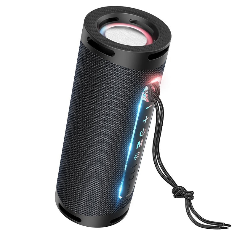 Bærbar Bluetooth-højttaler HOCO HC9 Dazzling Pulse Sports, 10W, TWS, RGB, Sort